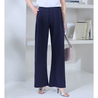 <6つの機能付>錯覚美脚!ストレッチワイドパンツ