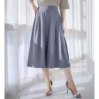 【ショート丈】上品ドレープパンツ