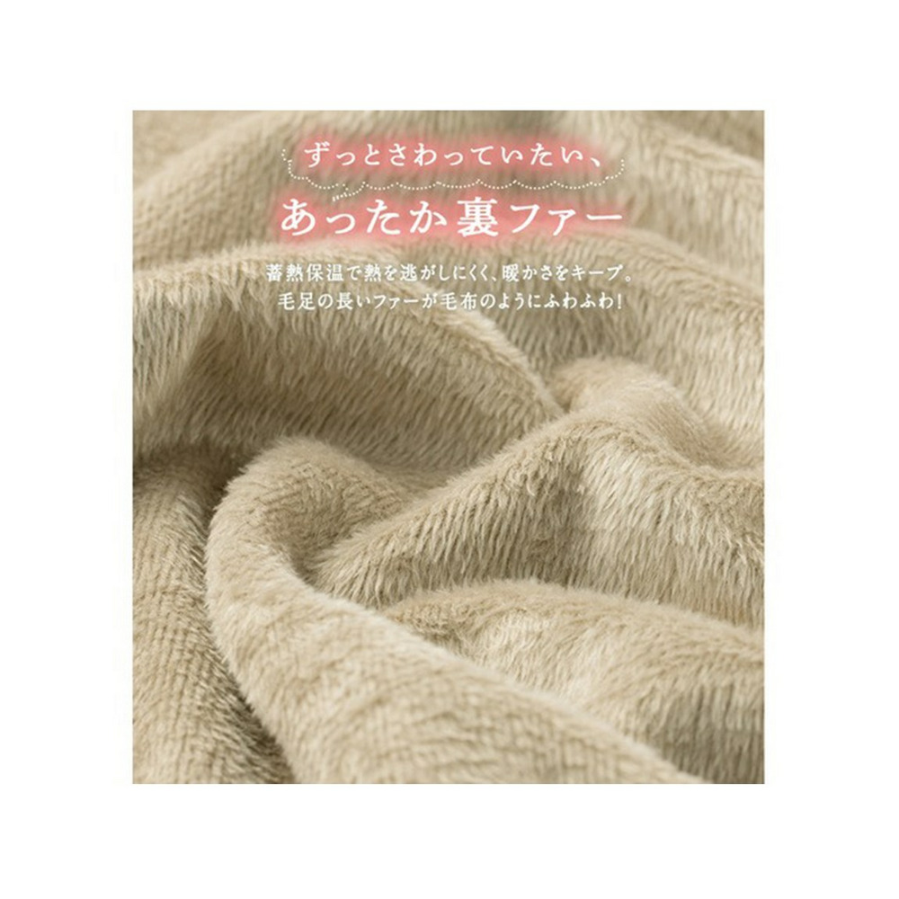 【蓄熱保温】あったか裏ファーロングワンピ　大きいサイズ レディース3