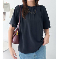 前後２ＷＡＹギャザーブラウス（半袖）　大きいサイズ レディース