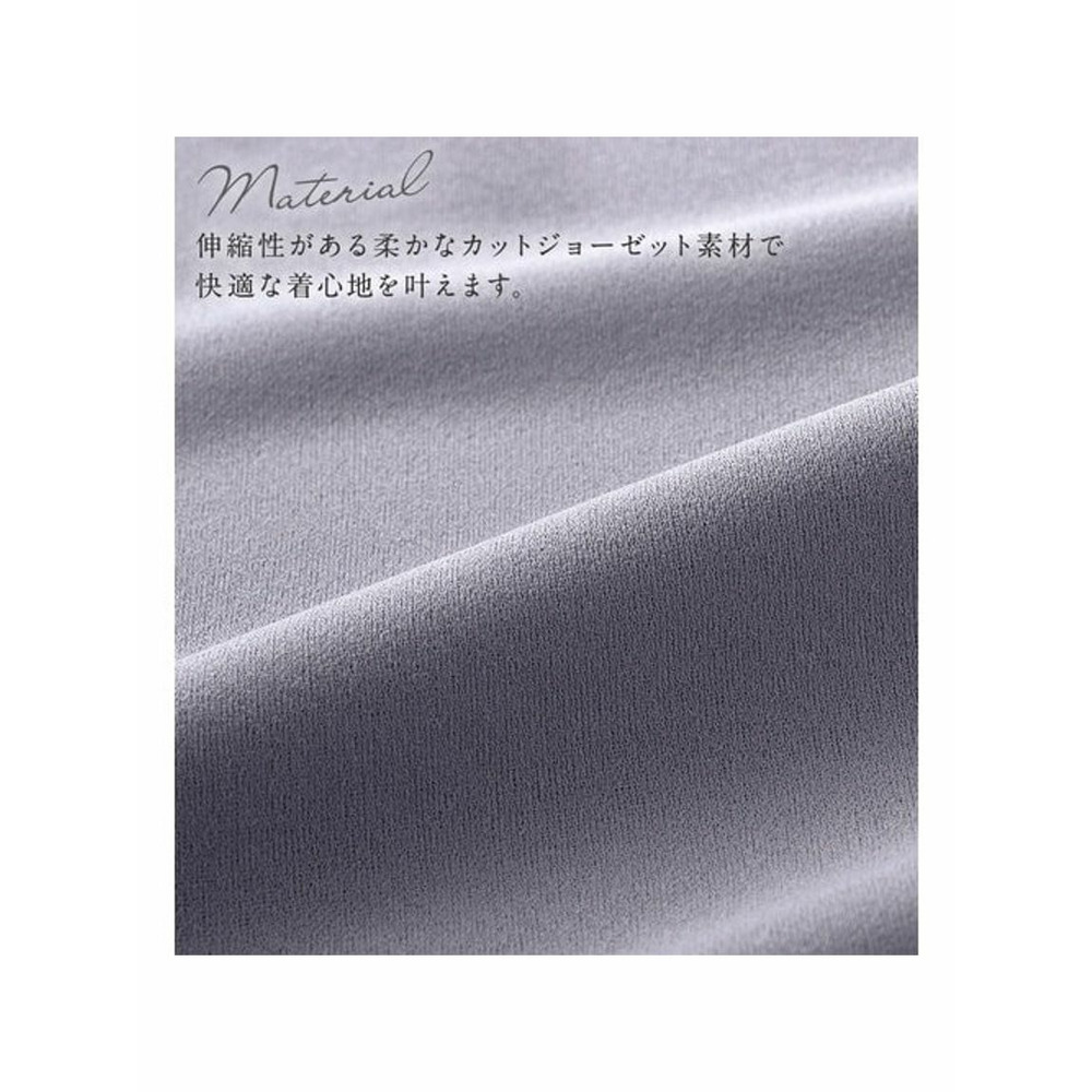 刺しゅう衿付きトップス　大きいサイズレディース2