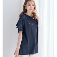 フリル袖Ｔシャツチュニック　大きいサイズレディース