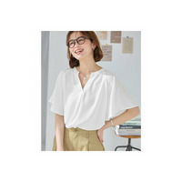 【接触冷感】さらさらＥＡＳＹフレアスリーブブラウス