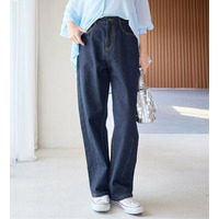 楽ちん細見えこだわりカーブデニムパンツ