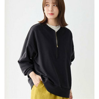 抜け感！ハーフジップ大人スウェット