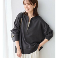 抜け感！ハーフジップ大人スウェット