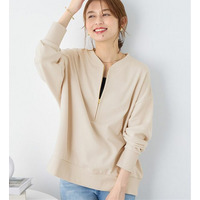 抜け感！ハーフジップ大人スウェット