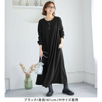 ふくれジャカードフレアワンピ