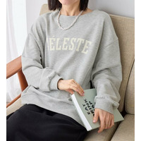 ゆるシルエット裏毛ロゴスウェット