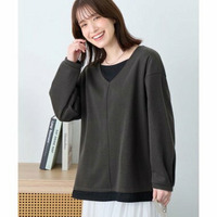 あったかレイヤード風Ｖネックトップス