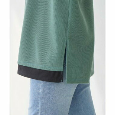 あったかレイヤード風Vネックトップス18