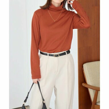 ふんわりタッチ裏起毛ハイネックプルオーバー17