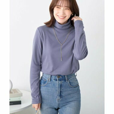 ふんわりタッチ裏起毛ハイネックプルオーバー21