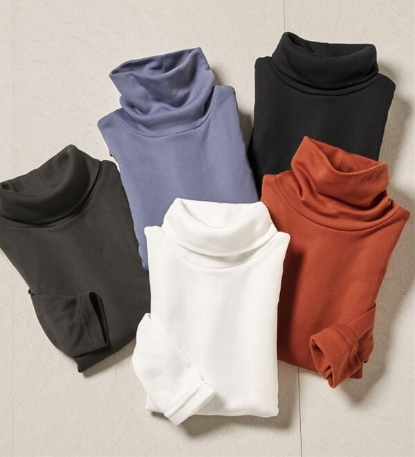 ふんわりタッチ裏起毛ハイネックプルオーバー28