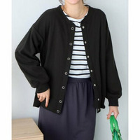 毛玉になりにくい　ふんわり柔らか裏起毛カーデ