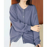 毛玉になりにくい　ふんわり柔らか裏起毛カーデ