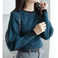 レイヤード風リブニット