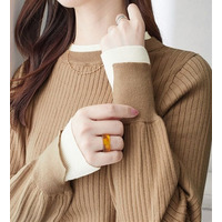 レイヤード風リブニット