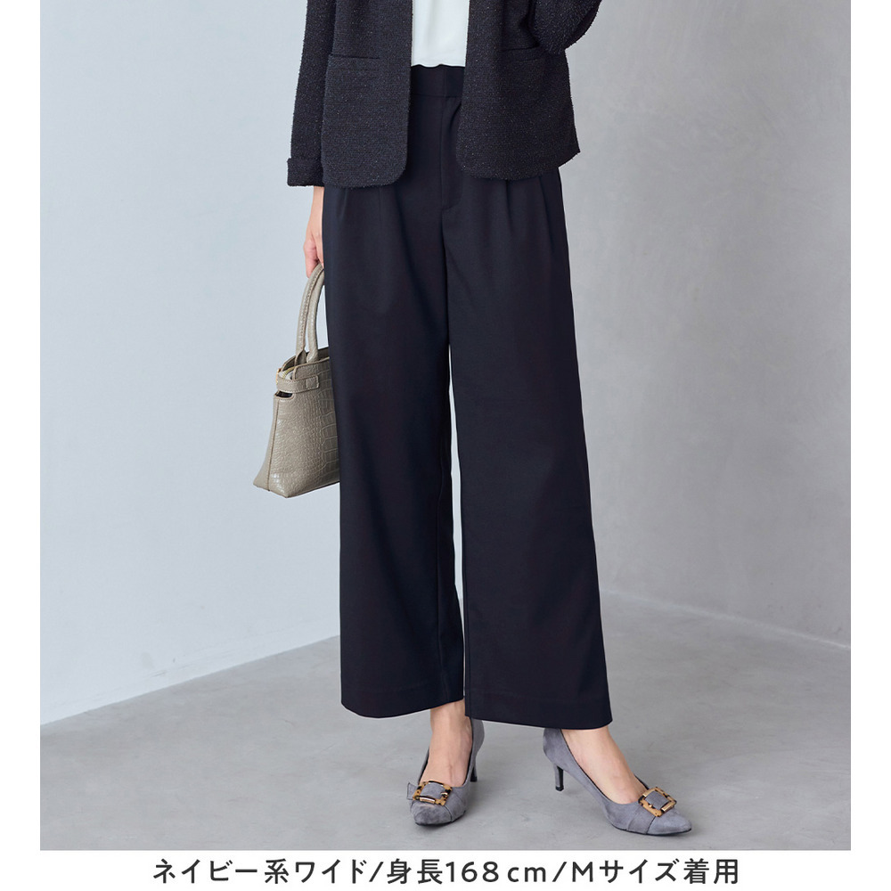 【選べるボトムス】2点セット洗える!ツイードセットアップスーツ 大きいサイズ レディース18