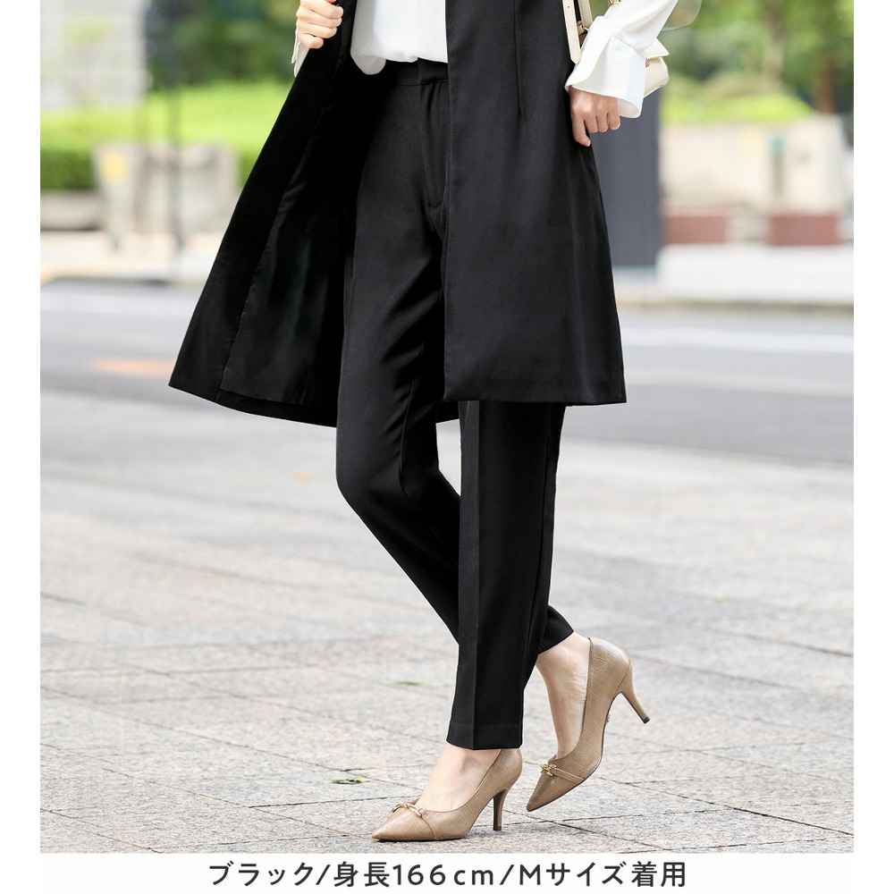 美ラインを叶える!ロングベストセットアップ 大きいサイズレディース15