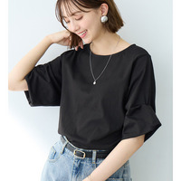 ひんやり細見え！デザイン袖トップス