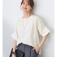 ひんやり細見え！デザイン袖トップス