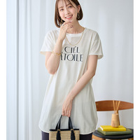 ひんやり＆さらり綿混チュニックＴシャツ