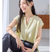 さらさらＥＡＳＹスキッパーフレンチスリーブブラウス