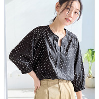 さらさらＥＡＳＹ　２ＷＡＹ衿デザインブラウス