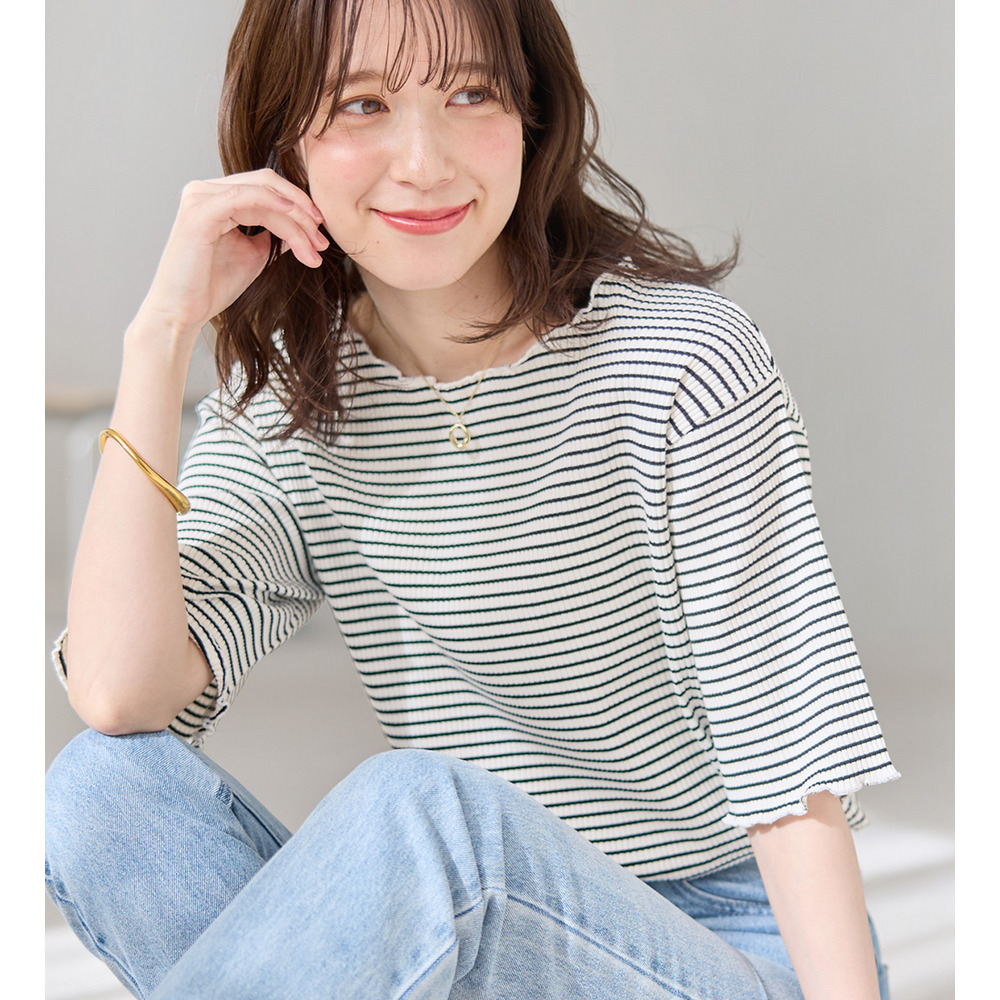 ひんやリブ　メロウデザイントップス