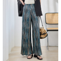 着心地楽ちん！さらっと軽やかプリーツパンツ