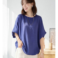 華奢見えドルマンスリーブブラウス