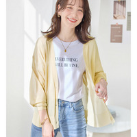 【ＵＶカット】さらっと軽いＶネックサマーニットカーディガン