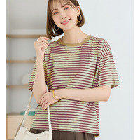 ほんのり透け感綿混セミシアートップス