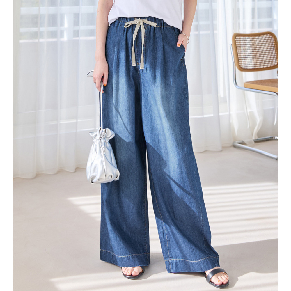 涼やか！軽やか！ライトオンスデニムイージーパンツ