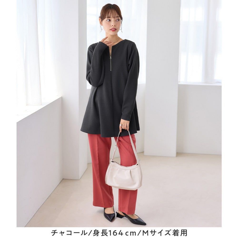 柔らかエンボスAライン前後2WAYチュニック26