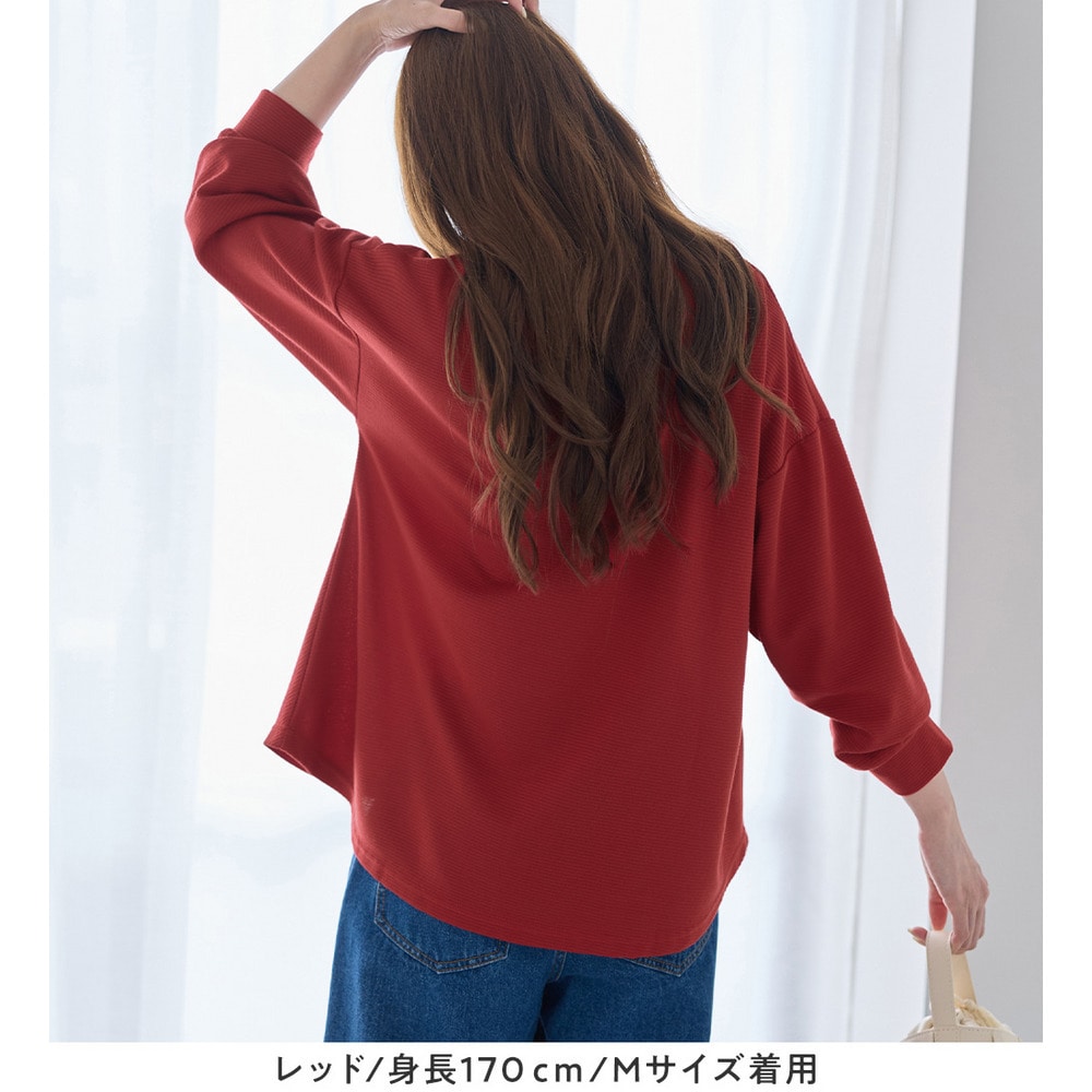 細見えラインリップル素材ジップトップス11