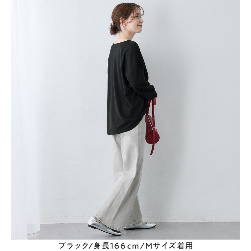 細見えラインリップル素材ジップトップス18