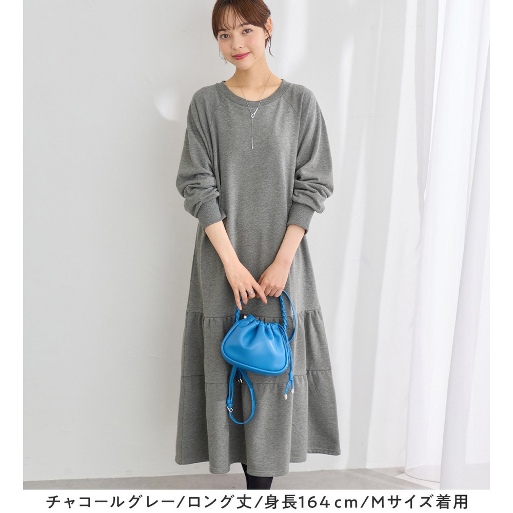 【ロング丈】ティアードスウェットワンピース12