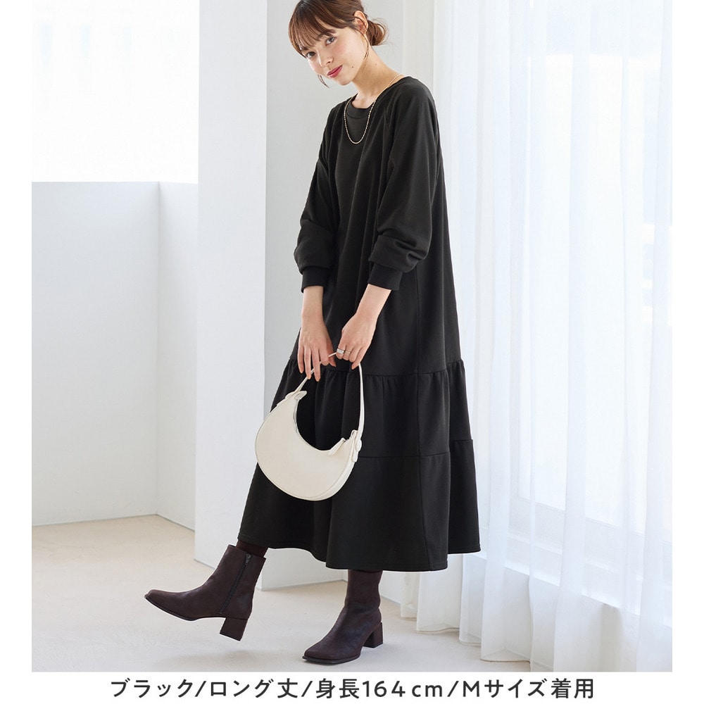 【ロング丈】ティアードスウェットワンピース15
