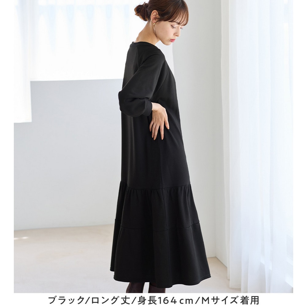【ロング丈】ティアードスウェットワンピース17