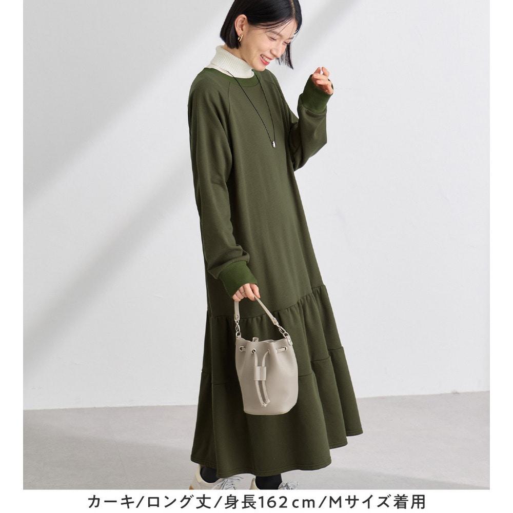 【ロング丈】ティアードスウェットワンピース19