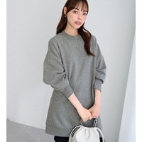 あったか裏起毛ハイネックゆるチュニック