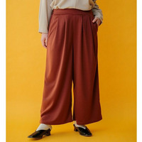 楽ちんきれい美脚ワイドパンツ　大きいサイズ レディース