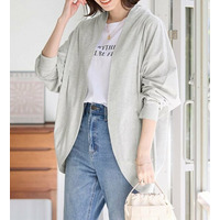 【５つの機能付】ＵＶ対策に！ゆるドルマンカーディガン　大きいサイズ レディース