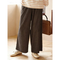 あったか裏地コーデュロイパンツ　大きいサイズレディース