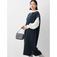 あったか裏起毛キーネックジャンパースカート　大きいサイズレディース