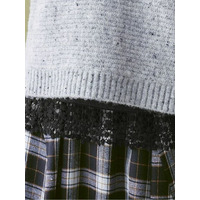 あったか綿裾見せレースインナー【吸湿発熱・静電気防止】　大きいサイズレディース