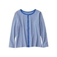 カラーボーダーカーディガン　大きいサイズ レディース