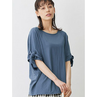 ひんやり冷感袖リボントップス　大きいサイズ レディース